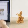 Horse Figurine Decor Golden Finish Horse Ornament Resin Zodiac Horse Figurine Strength Success Sculpture for Home Office Decor