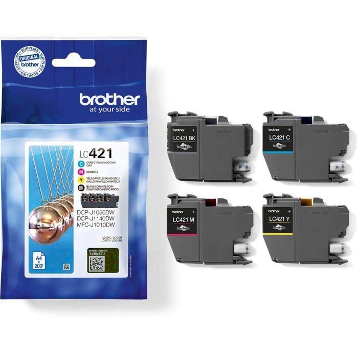 Accessoires de photocopieurs - Brother - LC421 Value Pack - Multicolore - Pack de 4