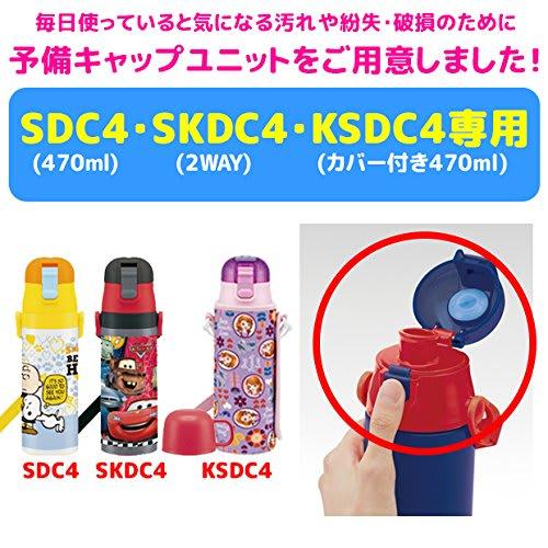 Skater Replacement Cap Unit Children's Water Bottle Parts Compatible Part Numbers SDC4, KSDC4, SKDC4 (Direct Drinking), SKDC3 (Direct Drinking) Blue P