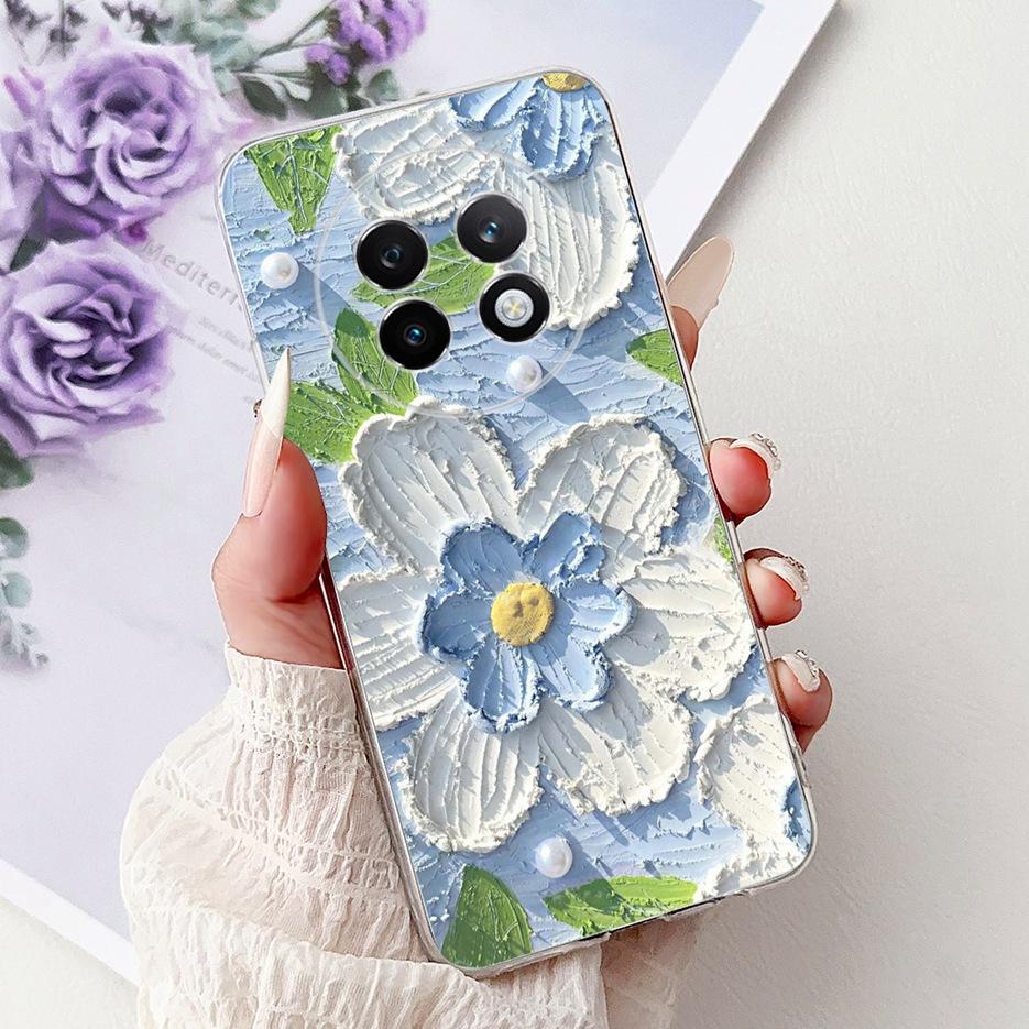 For Realme 13 Pro 5G Case RMX3990 Colorful Flowers Painted Cover Soft Slim Phone Case For Realme 13 Pro Plus Realme13 Pro+ Shell