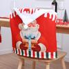 Soft Xmas Dinner Chair Seat Cover Snowman Festival Table Decor  Home Decoration
