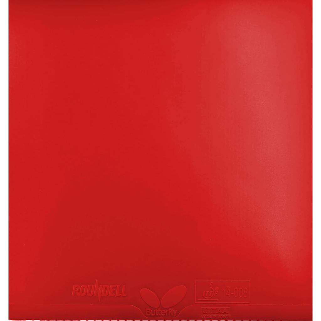 Butterfly Table Tennis Roundel High Tension Back Red Extra 05890 Rubber, Hard, Rubber, (006), Thick,