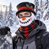Thermal Neck Gaiter Christmas Balaclava Face Mask, Santa Claus Elf Reindeer Snowman Cosplay Outdoor Travel Shield Full Cover for Cycling, Skiing,
