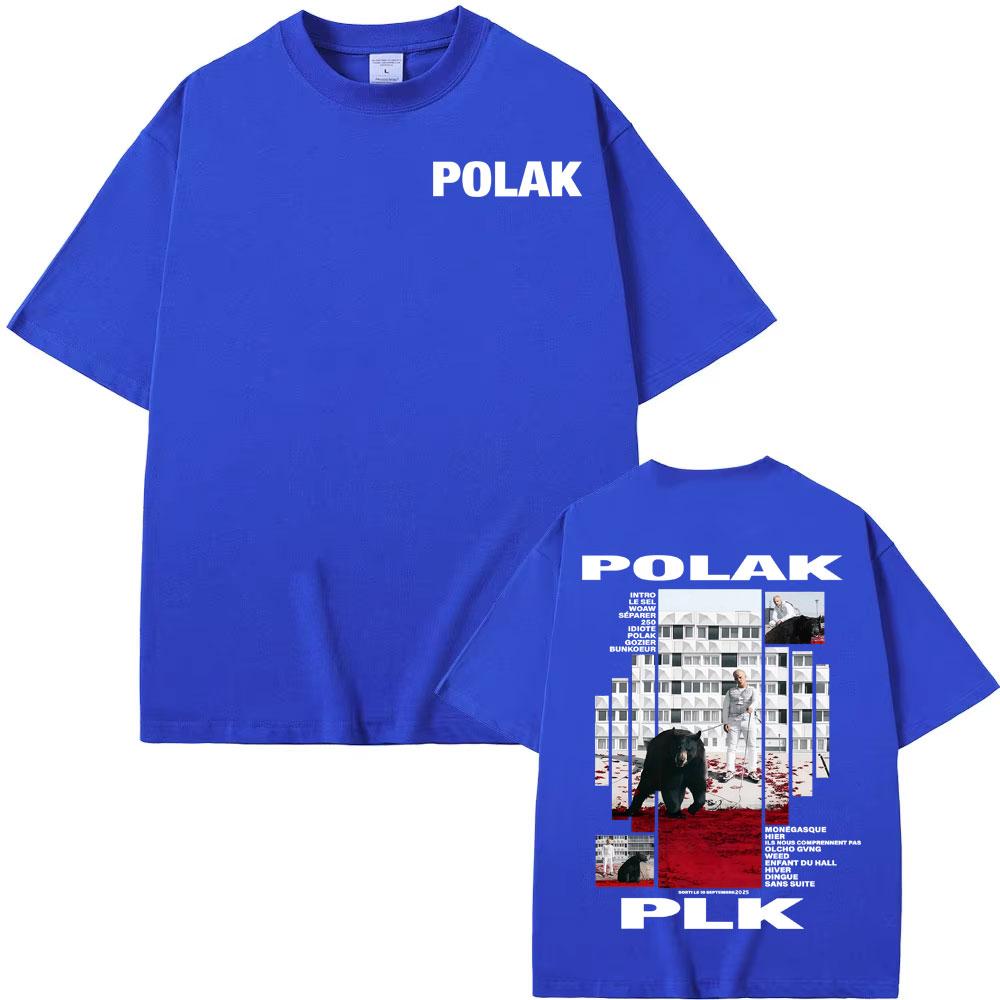 Rapper Plk Polak Album Series 2025 Cover T-shirts for Unisex Vintage 90s Hip Hop Street T Shirt Unisex Casual 100% Cotton T-shirt Tops