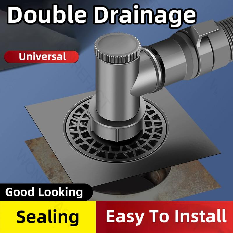 15x15 Washing Machine Floor Drain  Plumbing Sewer Drain Pipe Floor Drain Deodorant Core Plug Washing Machine Drain Cover Bed Bug