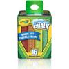 Craies lavables pour trottoir 16 couleurs Crayola