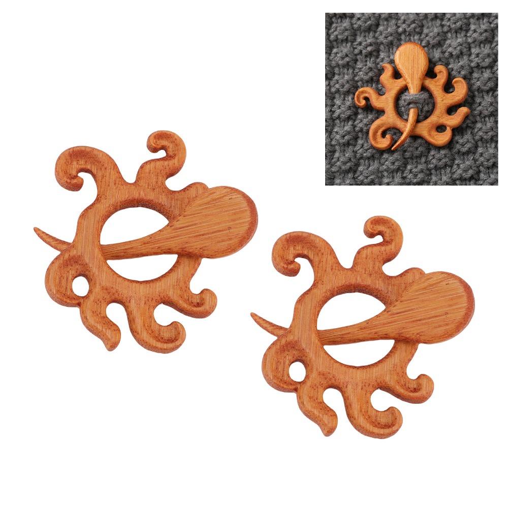 2pcs Multifunctional Octopus Brooches Pin Creative Design Animal Brooch Pin For Sweaters