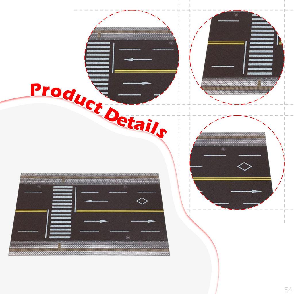 1/64 Highway Scene Model Diecast Car Garage Pad Diorama,Background,Nonslip,Layout, Scene,Parking Lot