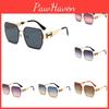 Fashion Gradient Oversized Sunglasses Uv400 Protection Metal Frame Women Eyewear