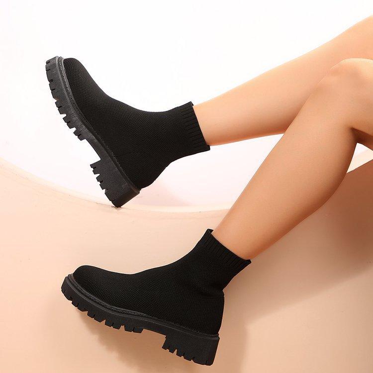 Women's Fashion Lightweight Comfortable Warm Thick Sole Comfortable Non-slip Cushioning Hiking Sports Casual Martin Boots