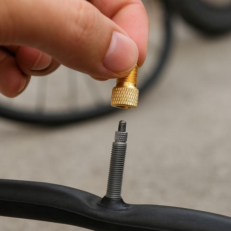 Presta To Schrader Valve Adapter Brass Tire Valve Converter for Bike Pump Connection 2 To 20 Pcs
