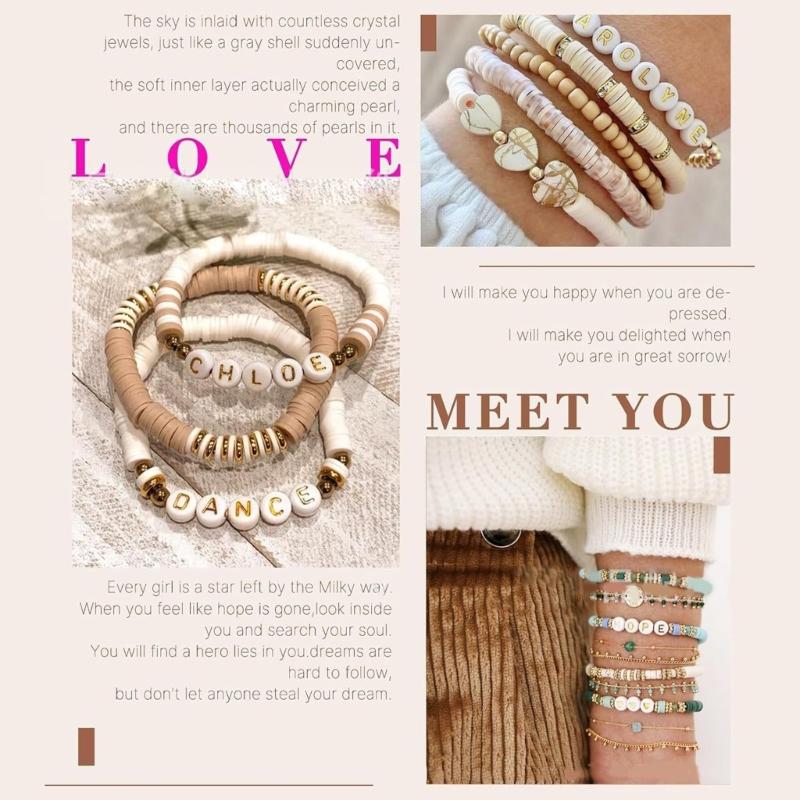 Soft Clay Beads Accessories Jewelry Crafting Set Clay Bead Set Creative Necklace Component Jewelry Finding for Jewelry