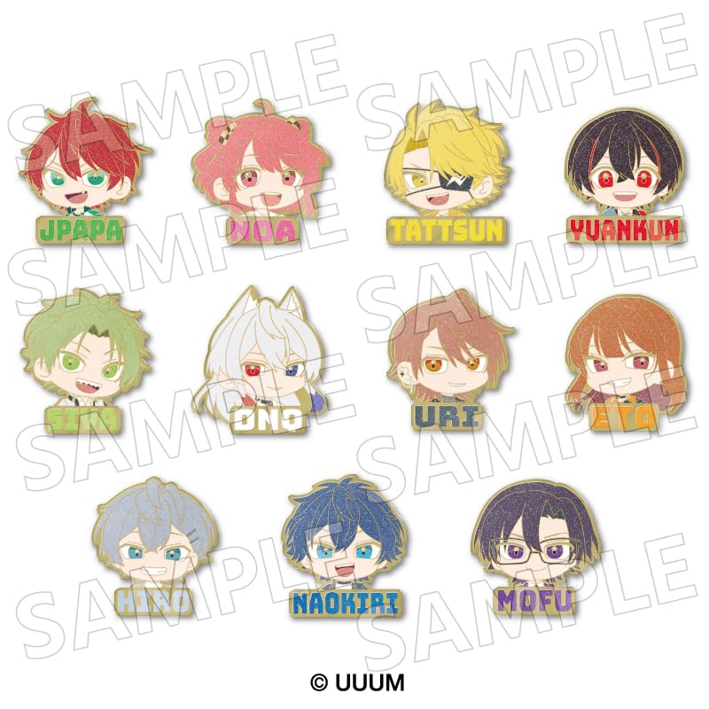 

Коллекция разноцветных персиковых значков 3 коробки 11 штук