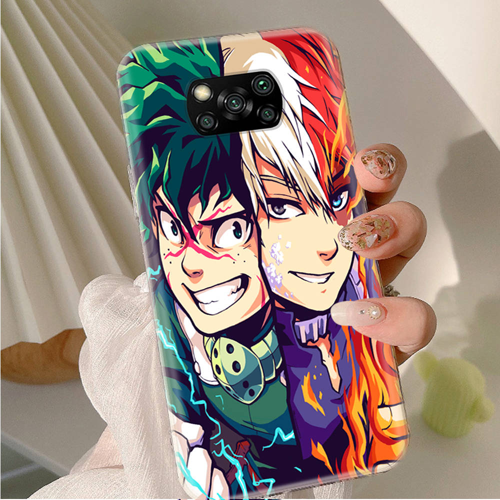 AD96 My Hero Academia Klare Hülle für Samsung A04 A14 A23 A34 A54 M23 M33 M52 M53 Realme 10 9 C30S C35 C55 VIVO Y02 Y21 Y33S Y51 X80 V25 Hülle