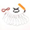5M Fishing Lock Fish Buckle Tools Fishing Lock Buckle With Reel Stainless Steel Lanyard Fish Lock Belt Fishing Tackle Stringer