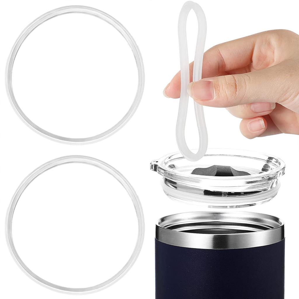 10 Stück Becherdeckel Dichtungen Deckel Silikon Dichtungsringe Auslaufsichere Becherdeckel Dichtungen für Becher Tassen Einfach zu installieren
