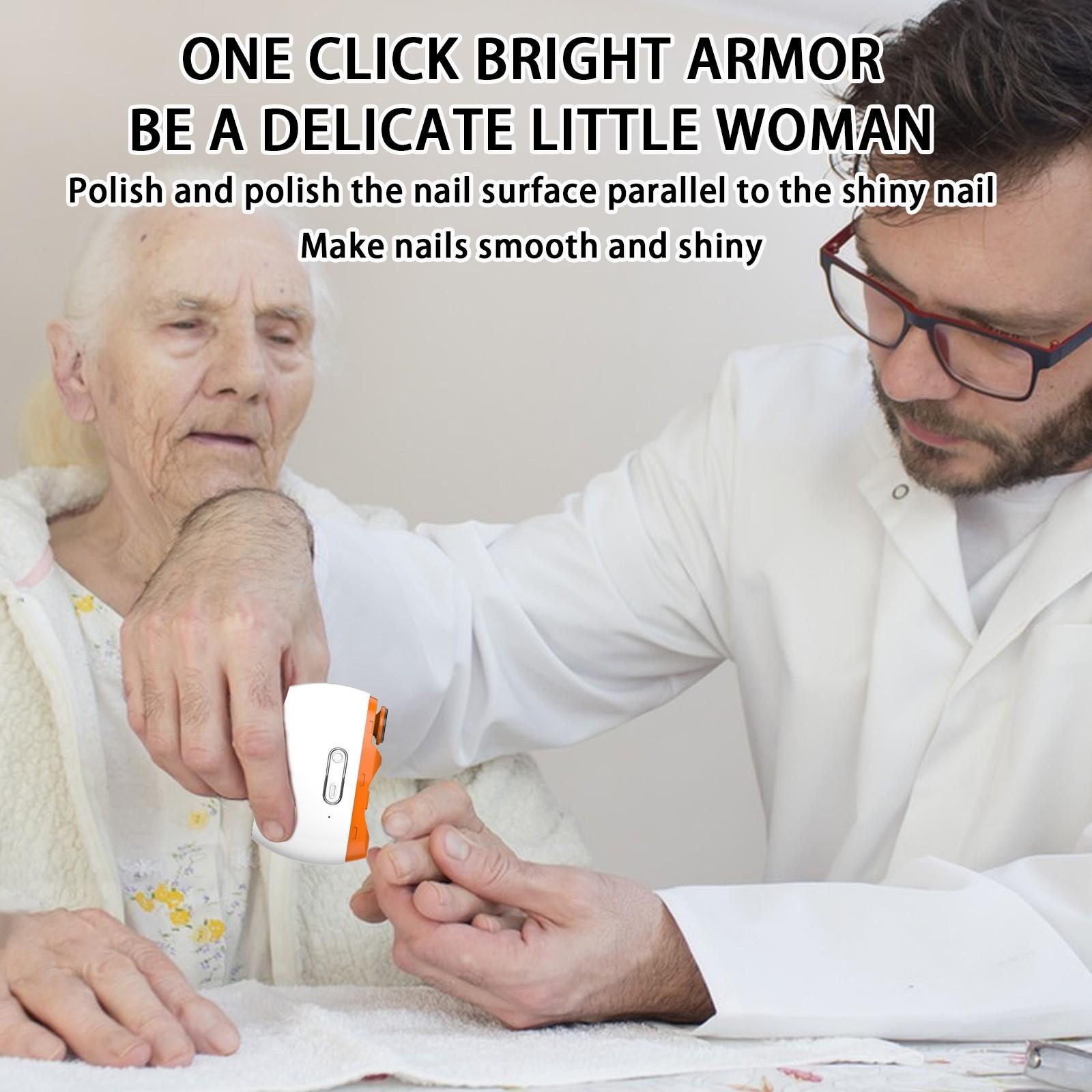 

Электрические кусачки для ногтей со светодиодной подсветкой, безопасные, подравнивающие и полирующие, 2-скоростные, портативные для младенцев, взрослых, детей и пожилых людей One Size