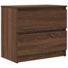 TV Cabinet in Brown Oak Look 60 x 35 x 54 cm Particleboard