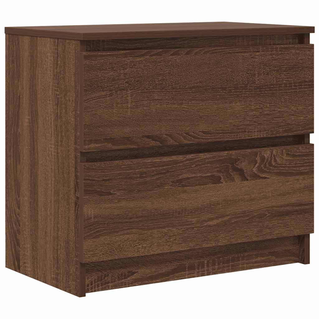 TV Cabinet in Brown Oak Look 60 x 35 x 54 cm Particleboard