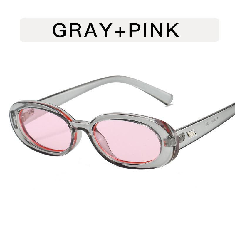 Oval Shape Sun Glasses for Men European American Style Designer Sunglasses Women Vintage Anti-glare Women Sunglass