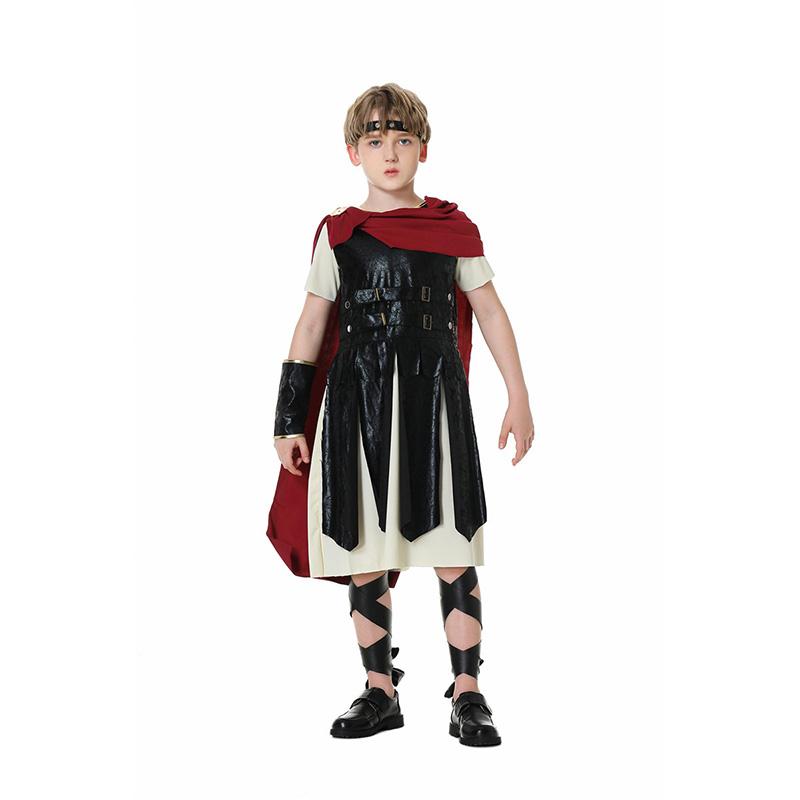 Cos Warrior Roman Costume Kids Set Parentchild Soldier Stage Halloween Up Dress