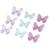 36PCS Two Layers Colorful Butterfly Decor Organza Fancy Butterfly Ornament Butterflies  Wedding