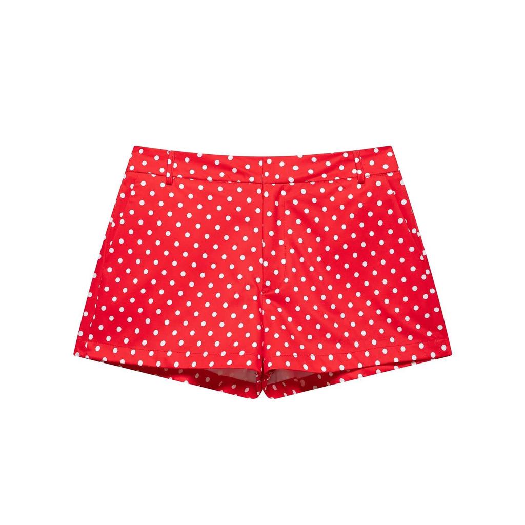 European & American Style Women's Polka Dot Bubble Jacket with Stand Collar