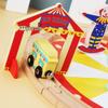 Kinder 25-teiliges Zirkuszug-Set aus Holz - Frühes Lernen & Bauspielzeug