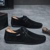 Men's Loafers, Lace Up Suede Work Shoes,  New Formal Shoes, Outdoor Casual Walking Foot Covers Suitable for Lazy People