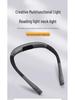 LED Neck-Hanging Reading Lamp with Eye Protection, Three-Speed, Dual-Color, Double-Head Lighting