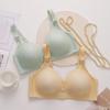 Sexy Lace Bra Women's Flower-patterned Bra Without Underwire Plus-size Underwear