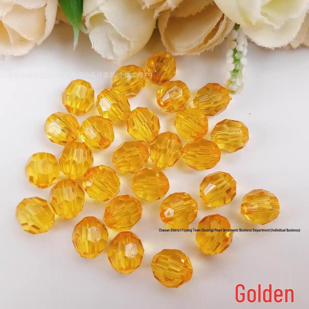 10MM Transparent Acrylic Corner Beads: DIY Handmade Curtain Ornaments, Imitation Crystal and Colored Loose Beading Materials