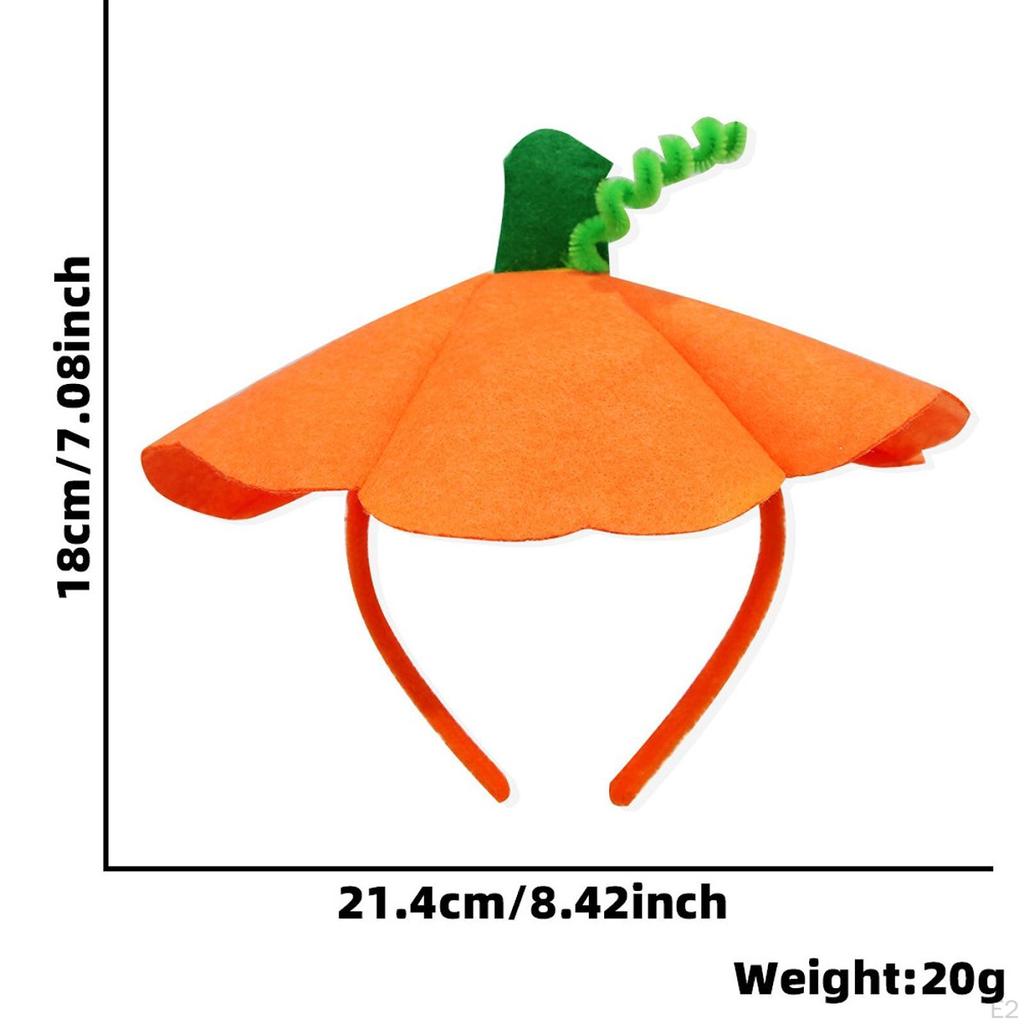 Halloween Pumpkin Headband Cosplay Hair Hoop for Makeup Holidays Dressing Up