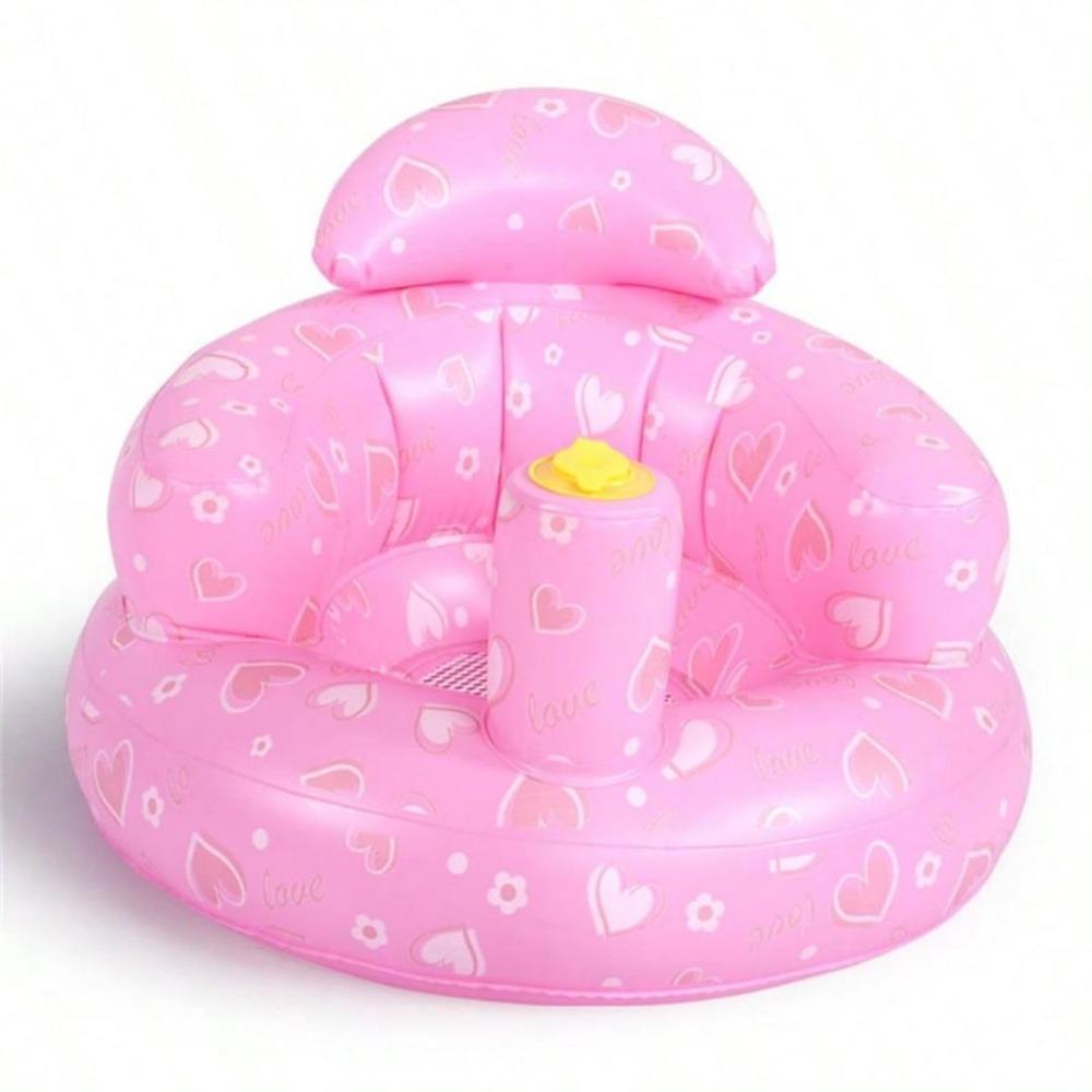 1pc Baby Inflatable Sofa Chair For Learning To Sit, With Built-In Air Pump, Foldable