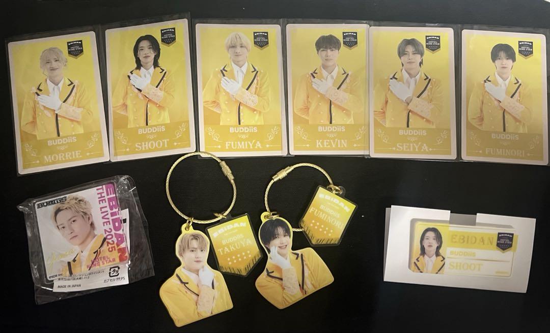 

[USED] BUDDiiS Ebirai Random Trading Cards Acrylic Keychains Name Tags Deco Gacha