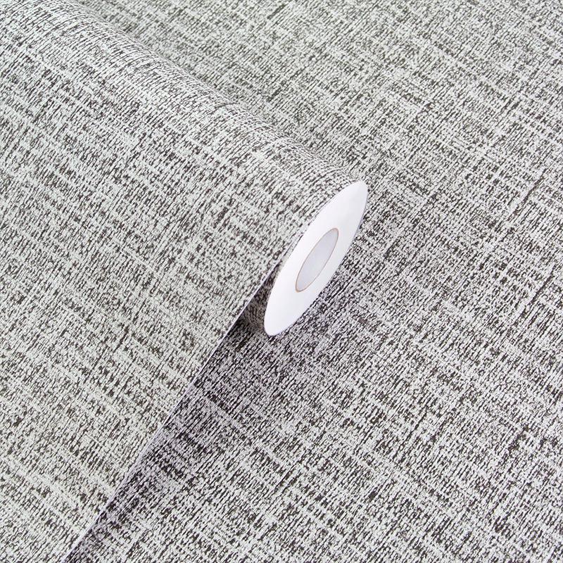 Self-Adhesive Waterproof Linen Texture Wallpaper for Bedroom and Living Room