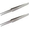 2PCS Lock Pin Tumbler Tweezers Stainless Steel Locksmith Tool Wire Holding Tweezers for Pinning & Rekeying Kit Lock Tradesman Tweezers