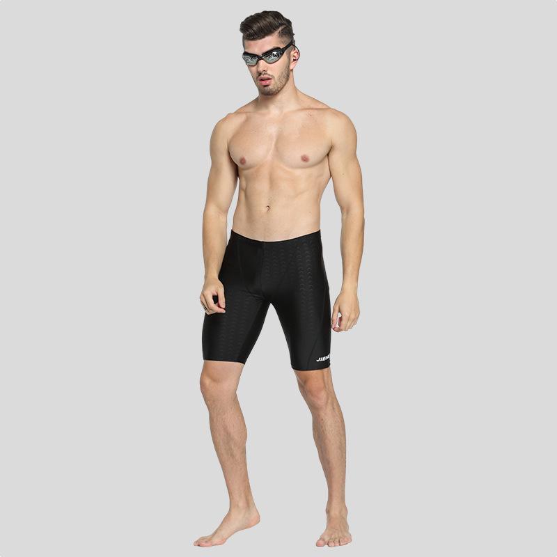 Herren Schnelltrocknende Wasserdichte Badehose - Enganliegende Fünf-Punkt-Bademode
