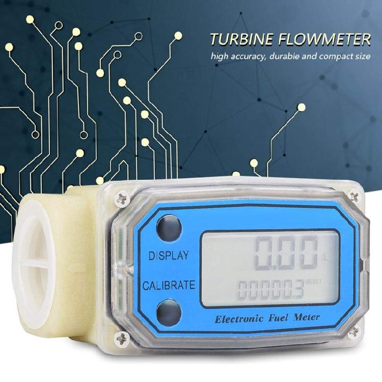 Digital Flow Meter Die sel Fuel Flowmeter High Accuracy 1-Inch Turbo Flow Meter