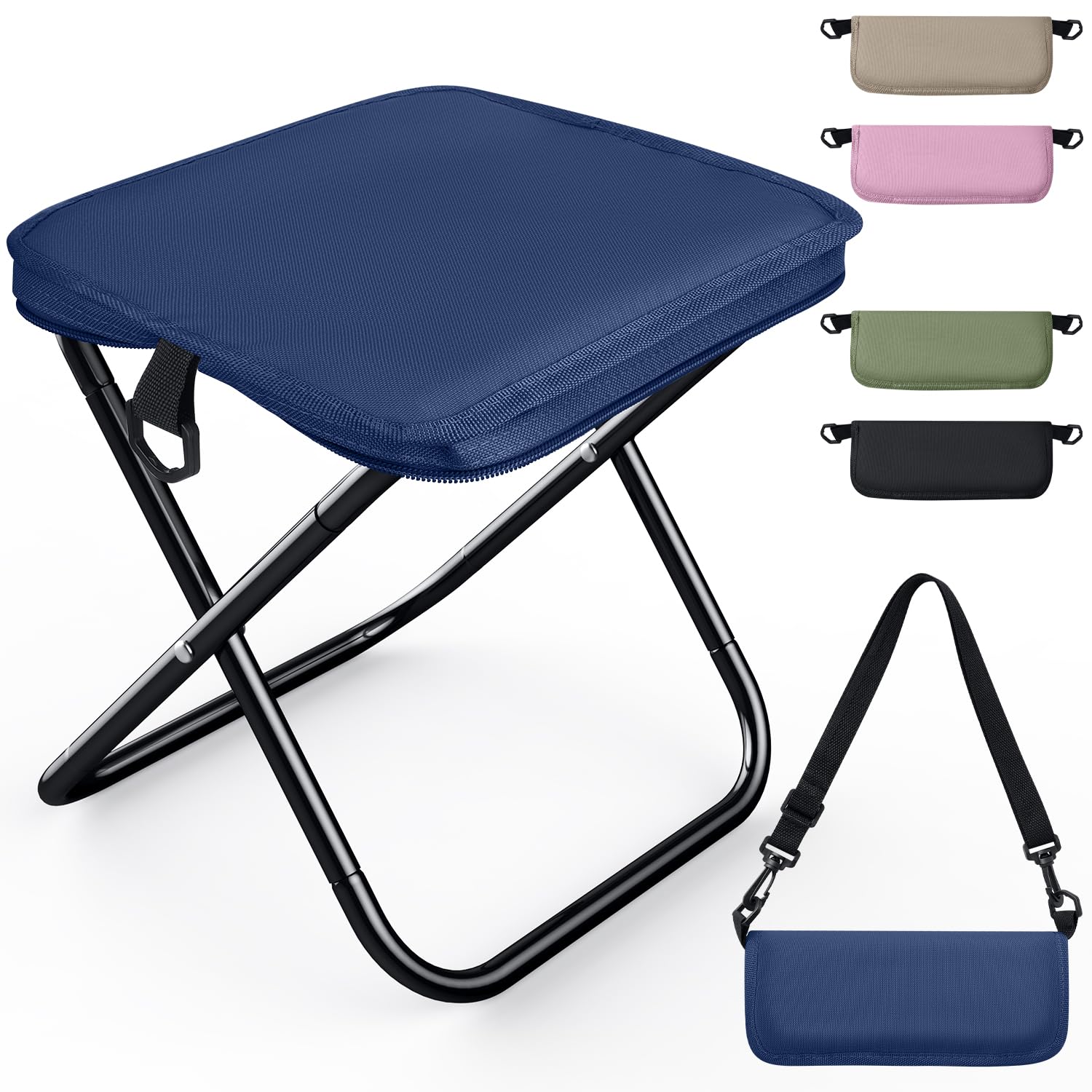 Folding Chair Outdoor Chair material for increased Camping Chair Folding Chair Lightweight Portable 445g Compact 1000D Oxford Aluminum Alloy Load