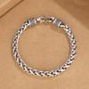 Cuban Link Twist Bracelet for Men - Thick Alloy Rope Chain, Adjustable Masculine Unisex Jewelry Gift for Boyfriend Husband