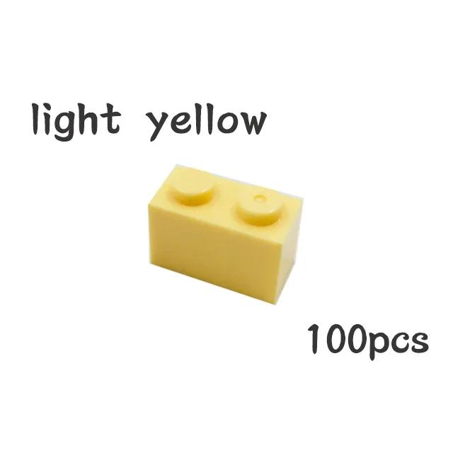 100Pcs DIY 3004 Thick Constructing Blocks Particle Figures 1x2 Dots Brick Works With Educational Creative Construction Leduo Kid Toy