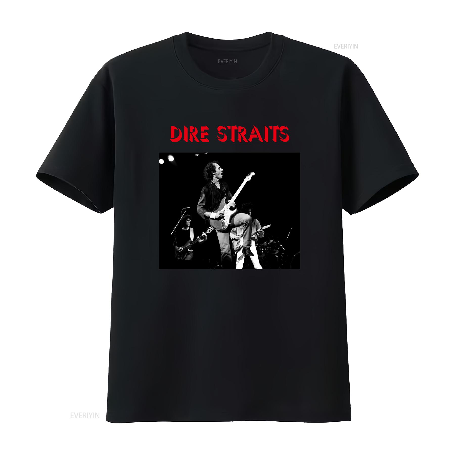 

Dire Straits Live Rock Band T Shirt David Mark Knopfler John Illsley Pick Withers Members Design vintage Washed streetwear 4XL