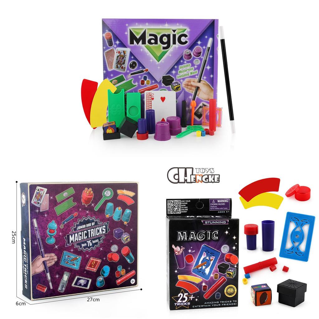 Magic Trick Set For Kids With Plastic Props And Stage Performance Skills For Holiday Gifts
