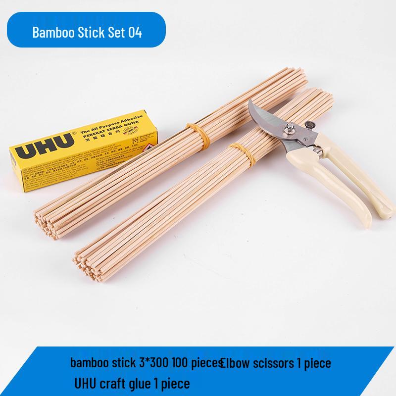 Bamboo and Wooden Craft Sticks: DIY Model Strips and Slices