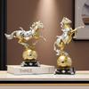 Nordic Modern Horse Resin Craft Ornaments Creative Light Luxury Living Room TV Cabinet Entrance Wine Cabinet Home Decoration
