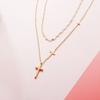 Street Style Korean Style Jewelry Women Pendant Necklace Metal Clavicle Chain Double Layer  Choker