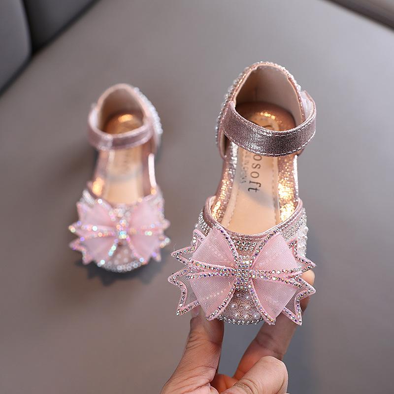 

Kids Shoes Bow Flats Children s Princess Shoes for Girl Sandals New Spring Summer Comfortable Little Girl Shoes E645 36