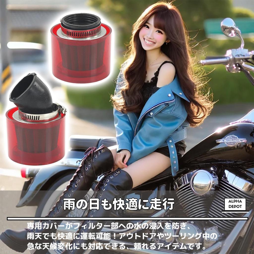 Alpha Depot Universal Air Air Filter with Cover, Waterproof, Rainy Weather Custom