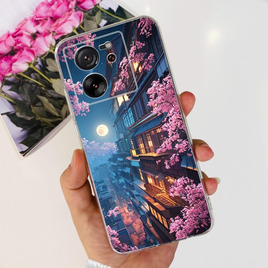 For Xiaomi 13T Pro Case Fashion Flowers Shockproof Soft Silicon Protector Clear Coque For Xiaomi 13T Phone Cases Mi 13TPro Funda
